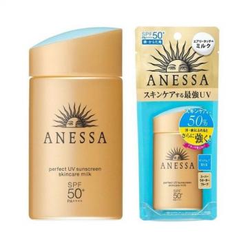 SHISEIDO Anessa Perfect UV Skincare Milk SPF 50+/PA++++ – солнцезащитное молочко для лица и тела