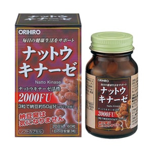 Orihiro Natto Kinase - наттокиназа для здоровья сердечно-сосудистой системы