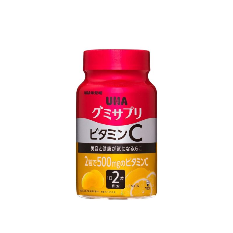 UHA Gummy Supple Vitamin C - жевательные конфеты с витамином С и коллагеном